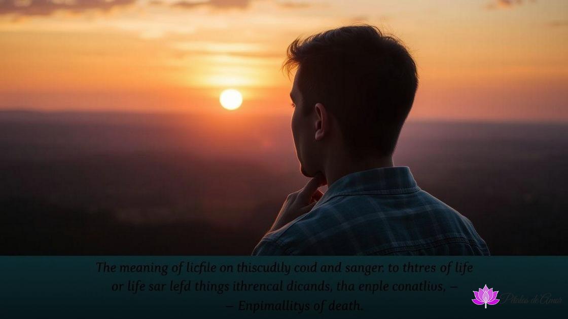 A busca pelo sentido da vida diante da morte A busca pelo sentido da vida diante da morte